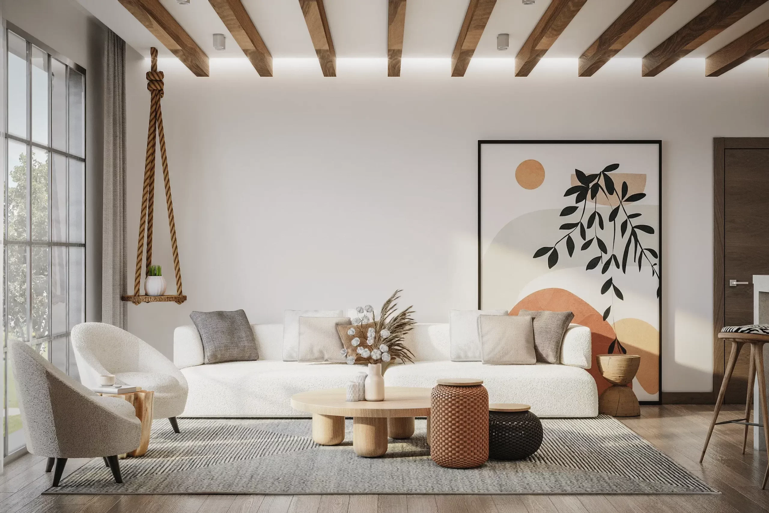 Nội thất Wabi Sabi giữ nét nguyên bản kiểu dáng và bề mặt